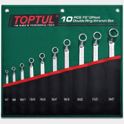 Набор ключей накидных 75° 10 предметов TOPTUL (GRAI1001)