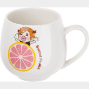 Кружка керамическая PERFECTO LINEA Sweet fruits грейпфрут 350 мл (17-301112)
