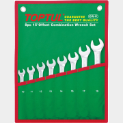 Набор ключей комбинированных 10-19 мм 8 предметов TOPTUL (GAAA0804)