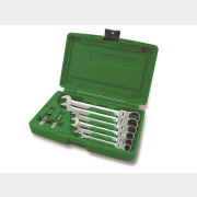 Набор ключей комбинированных с поворотной трещоткой 8-19 мм 10 предметов TOPTUL (GAAI1003)