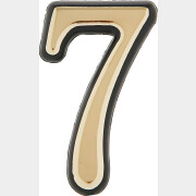 Цифра дверная 7 АЛЛЮР большая 100 мм пластик золото (6979)