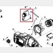 Бак масляный для пилы цепной WORTEX CEC3536 (CS3602-04)