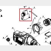 Бак масляный для пилы цепной WORTEX CEC3536 (CS3602-04)
