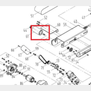 Ролик-шкив ведущий для точильного станка WORTEX GM1528 (MM491GL-61)