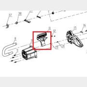 Рукоятка защитна для пилы цепной WORTEX EC4020-1 (OT7C102B-2-11)
