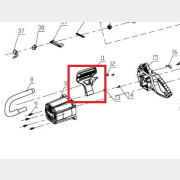 Рукоятка защитна для пилы цепной WORTEX EC4020-1 (OT7C102B-2-11)