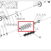 Фреза (вал) для аэратора ECO SCG-400 (10S2855)