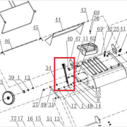 Рычаг установки высоты для газонокосилки ECO SCG-400 (633001-124)