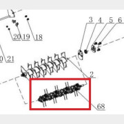 Пружина А скарификатора для газонокосилки ECO SCG-400 (10S2769)