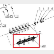 Пружина А скарификатора для газонокосилки ECO SCG-400 (10S2769)