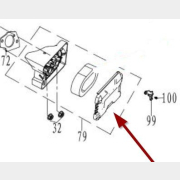 Крышка фильтра воздушного для газонокосилки ECO LG-820 (372903-2243)
