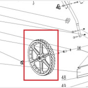 Колесо для газонокосилки ECO LG-820 (624001-206)