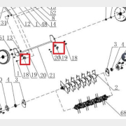 Втулка оси колес для газонокосилки ECO SCG-400 (636004)