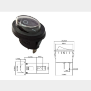 Выключатель клавишный ON-OFF для генератора ECO PE-3000RSI (PE-3000RSI-1020)