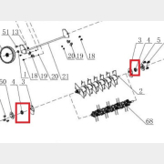 Подшипник вала аэратора для газонокосилки ECO SCG-400 (93037)