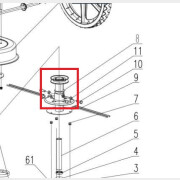 Головка триммерная для газонокосилки ECO LG-820 (624029)