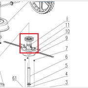 Головка триммерная для газонокосилки ECO LG-820 (624029)