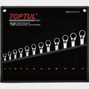 Набор ключей комбинированных с переключаемой трещоткой 8-19 мм 12 предметов PRO SERIES TOPTUL (GPAQ1203)