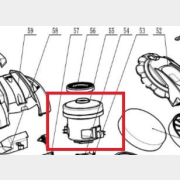 Электродвигатель для пылесоса NORMANN AVC-513 (HJL-2001А-22)