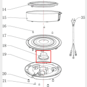 Контроллер базы для электрочайника NORMANN AKL-242 (KEGS5802-18)