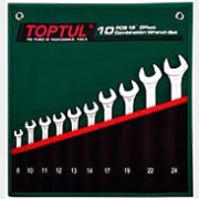 Набор ключей комбинированных 8-24 мм 10 предметов TOPTUL Pro-Line (GRAW1001)