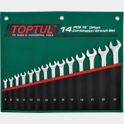 Набор ключей комбинированных 8-24 мм 14 предметов TOPTUL Pro-Line (GRAW1401)