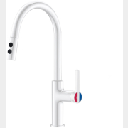 Смеситель для кухни A-FIVE Lotus белый (А5-0725)