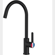 Смеситель для кухни A-FIVE Lotus черный (А5-0624)