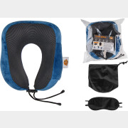 Подушка с эффектом памяти ARIZONE с аксессуарами синяя (28-200003)