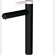 Смеситель для умывальника A-FIVE Rose черный + белый (А5-0820)