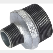 Ниппель чугунный редукционный с наружной резьбой 2"х1 1/2" оцинкованный AV ENGINEERING (AVEС500002112)