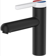 Смеситель для умывальника A-FIVE Rose черный + белый (А5-0821)