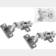 Петля мебельная без доводчика STARFIX кухонная 105 полунакладная 2 штуки (SMF-8337-2)