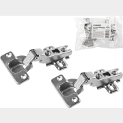 Петля мебельная без доводчика STARFIX кухонная 105 полунакладная 2 штуки (SMF-8337-2)