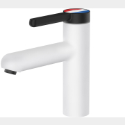 Смеситель для умывальника A-FIVE Rose белый + черный  (А5-0921)