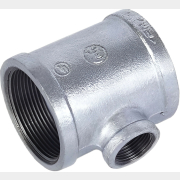Тройник чугунный редукционный с внутренней резьбой 1 1/2"х1/2"х1 1/2" оцинкованный AV ENGINEERING (AVEС430011212)