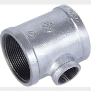 Тройник чугунный редукционный с внутренней резьбой 3/4"х1/2"х3/4" оцинкованный AV ENGINEERING (AVEС430003412)
