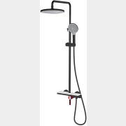 Душевая стойка A-FIVE серия Rose черный + красный (А5-1040)