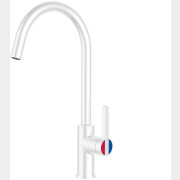 Смеситель для кухни A-FIVE Lotus белый (А5-0724)