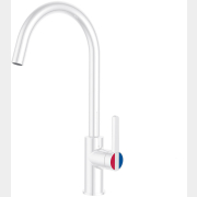 Смеситель для кухни A-FIVE Lotus белый (А5-0724)