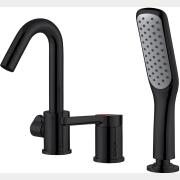 Смеситель для ванны A-FIVE Lotus черный (А5-0649)