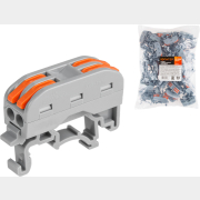 Клемма проходная ЮПИТЕР СК-222D 2,5 мм² 50 штук (JP7201-13)