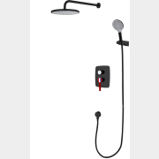 Душевая стойка A-FIVE серия Rose черный + красный (А5-1057)