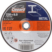 Круг зачистной 230х6x22 мм GEPARD для металла (GP16230-60)