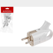 Вилка электрическая угловая с ушком с заземлением 16А 250В AURORA STARTUL белая (A100-006)
