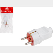Вилка электрическая с заземлением 16А 250В AURORA STARTUL белая (A100-007)