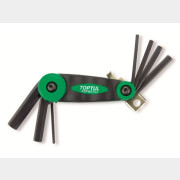 Набор ключей шестигранных 2,5-10 мм 7 предметов длинных TOPTUL (AGFB0703)