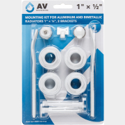 Монтажный комплект для радиатора AV ENGINEERING 1" 1/2" 2 кронштейна (AVE1151112)