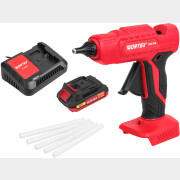 Пистолет клеевой аккумуляторный WORTEX CGG 1118 XLT SET (1334529)