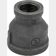 Муфта чугунная редукционная с внутренней резьбой 1 1/2"х1 1/4" AV ENGINEERING черная (AVEC461112114)